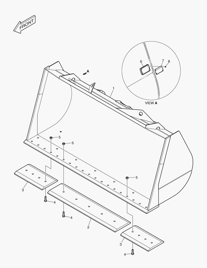 5170 BUCKET-3.7гЋҐ-CUTTING EDGE