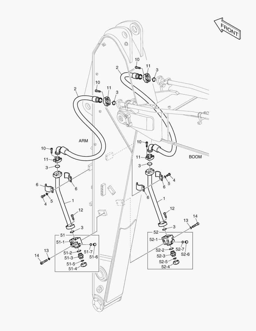 Спецтехника 6240 ARM PIPING - ONE & TWO WAY(ARM 3.0m) - главное фото