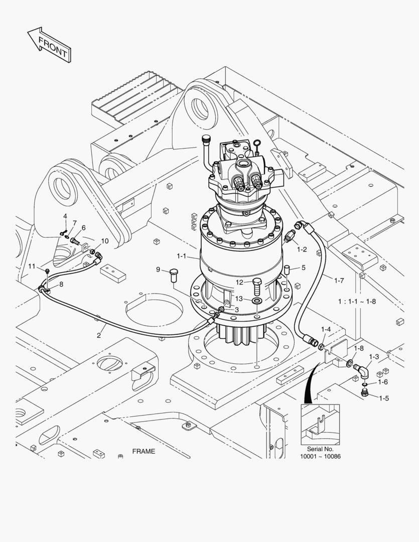 ГИДРОМОТОР ПОВОРОТА ПЛАТФОРМЫ