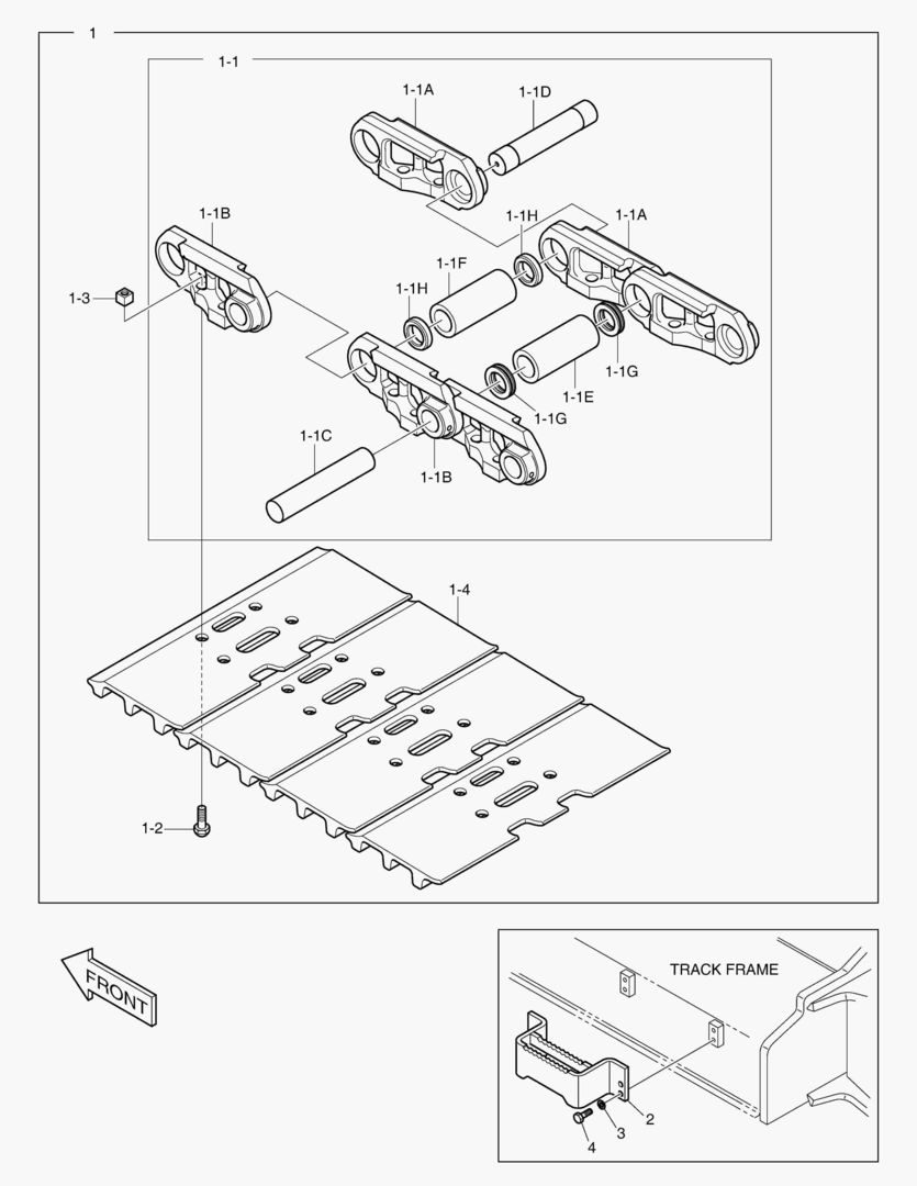 6332 TRACK SHOE ASS`Y - 800G [5646~]