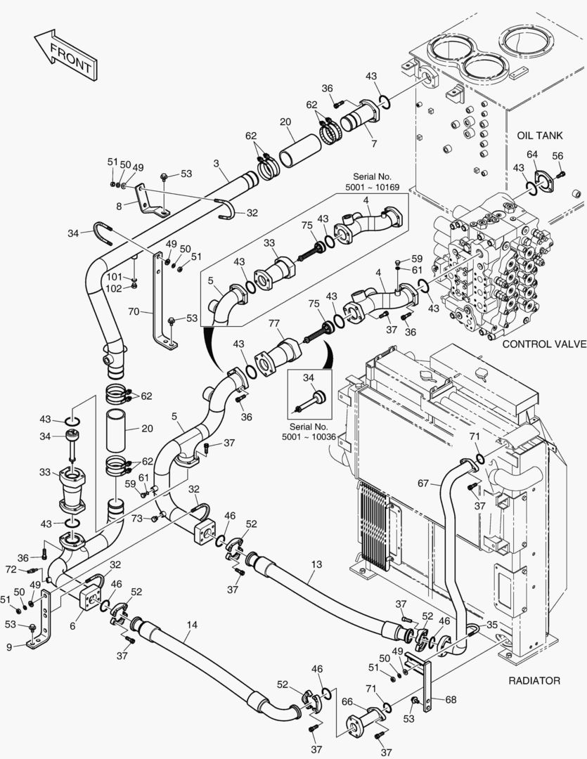 ТУБОПРОВОД МАСЛЯНОГО РАДИАТОРА(2)