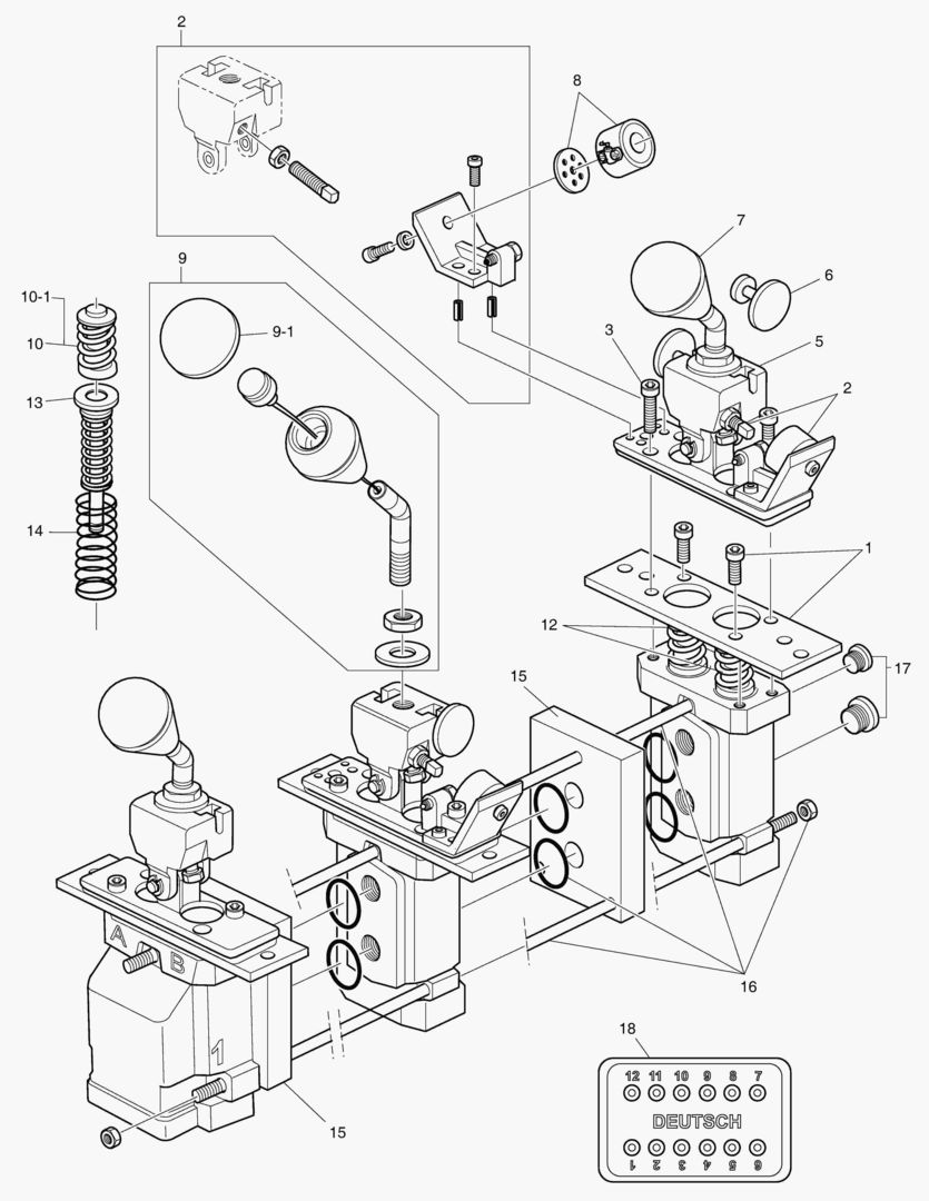 3740 CONTROL VALVE - 3SP + 3 LEVER