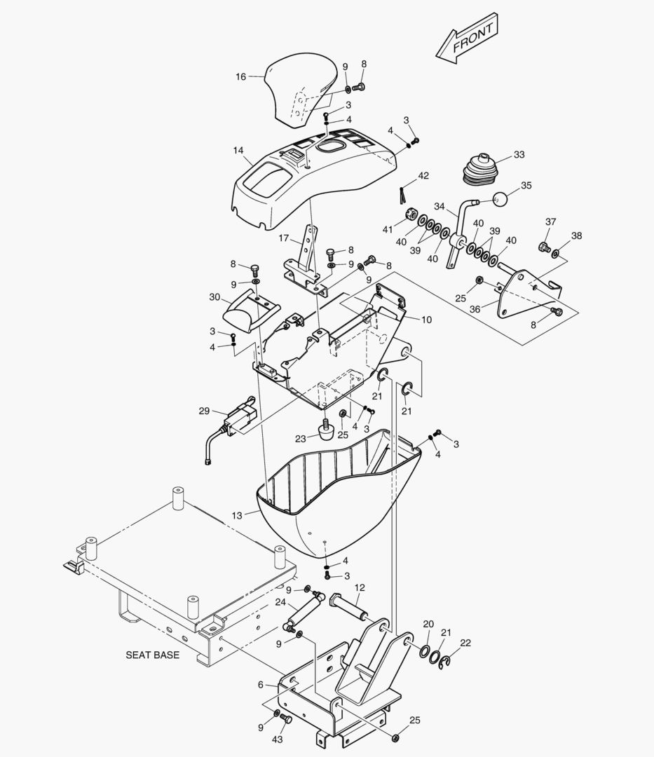 ПУЛЬТ УПРАВЛЕНИЯ - ЛЕВОСТОРОННИЙ