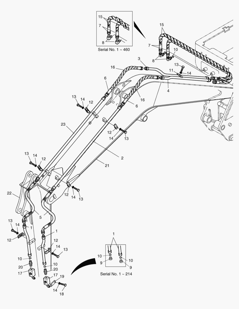 Схема 1500 BREAKER PIPING-ONE WAY [1~866]