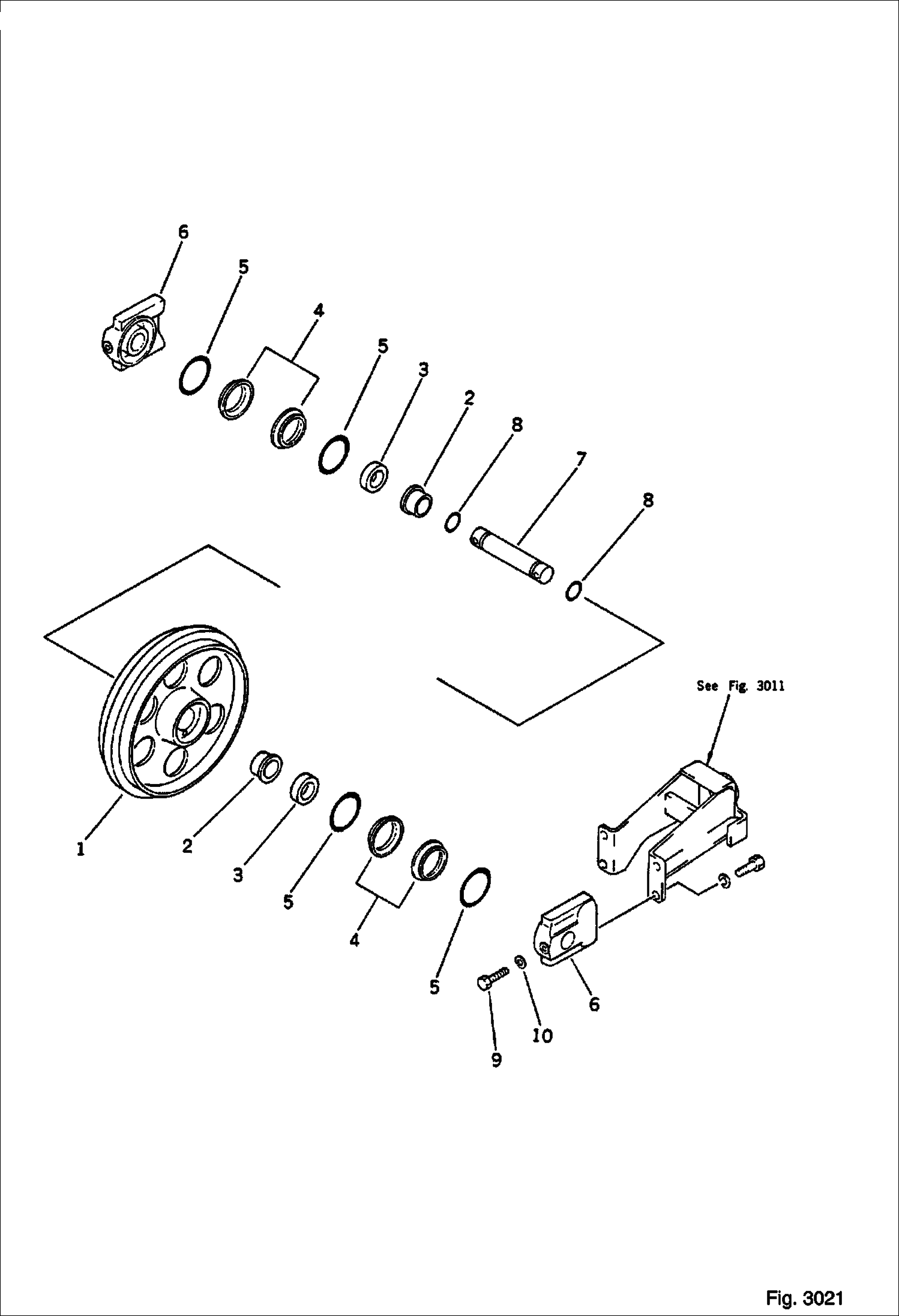 ПЕРЕДНЕЕ НАТЯЖНОЕ КОЛЕСО