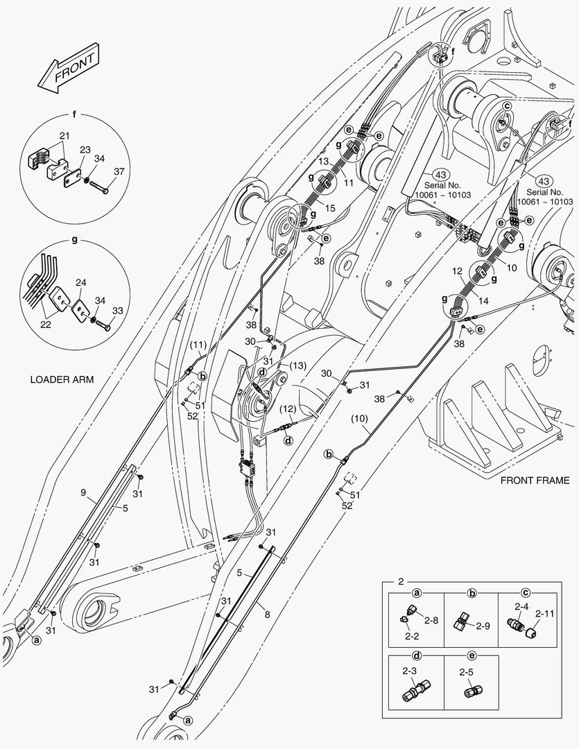 5980 LUBRICATION PIPING - LONG BOOM(1) [10061~]