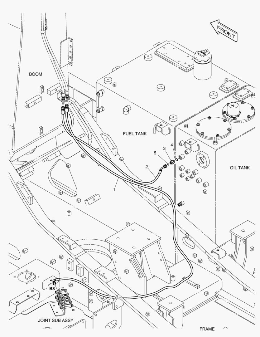 ТРУБОПРОВОД СЕРВОУПРАВЛЕНИЯ-КЛАПАН ЗАМКА РУКОЯТИ