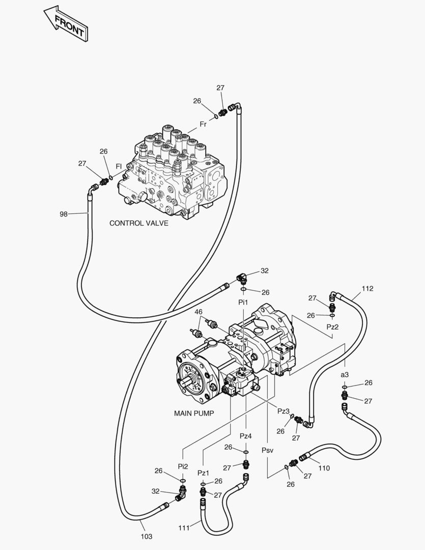 ТРУБОПРОВОД СЕРВОУПРАВЛЕНИЯ(9)