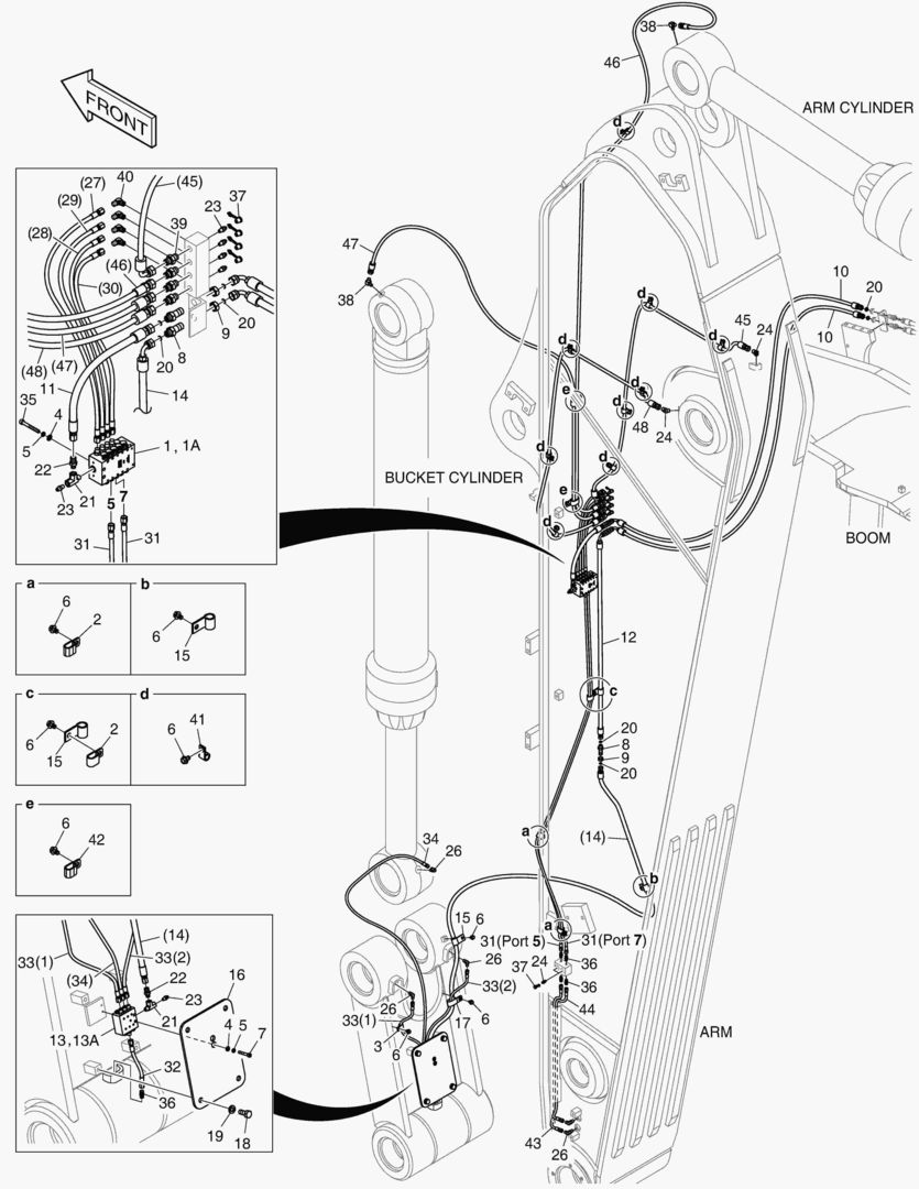 6891 LUBRICATION PIPING - ARM 4.2m [5085~]