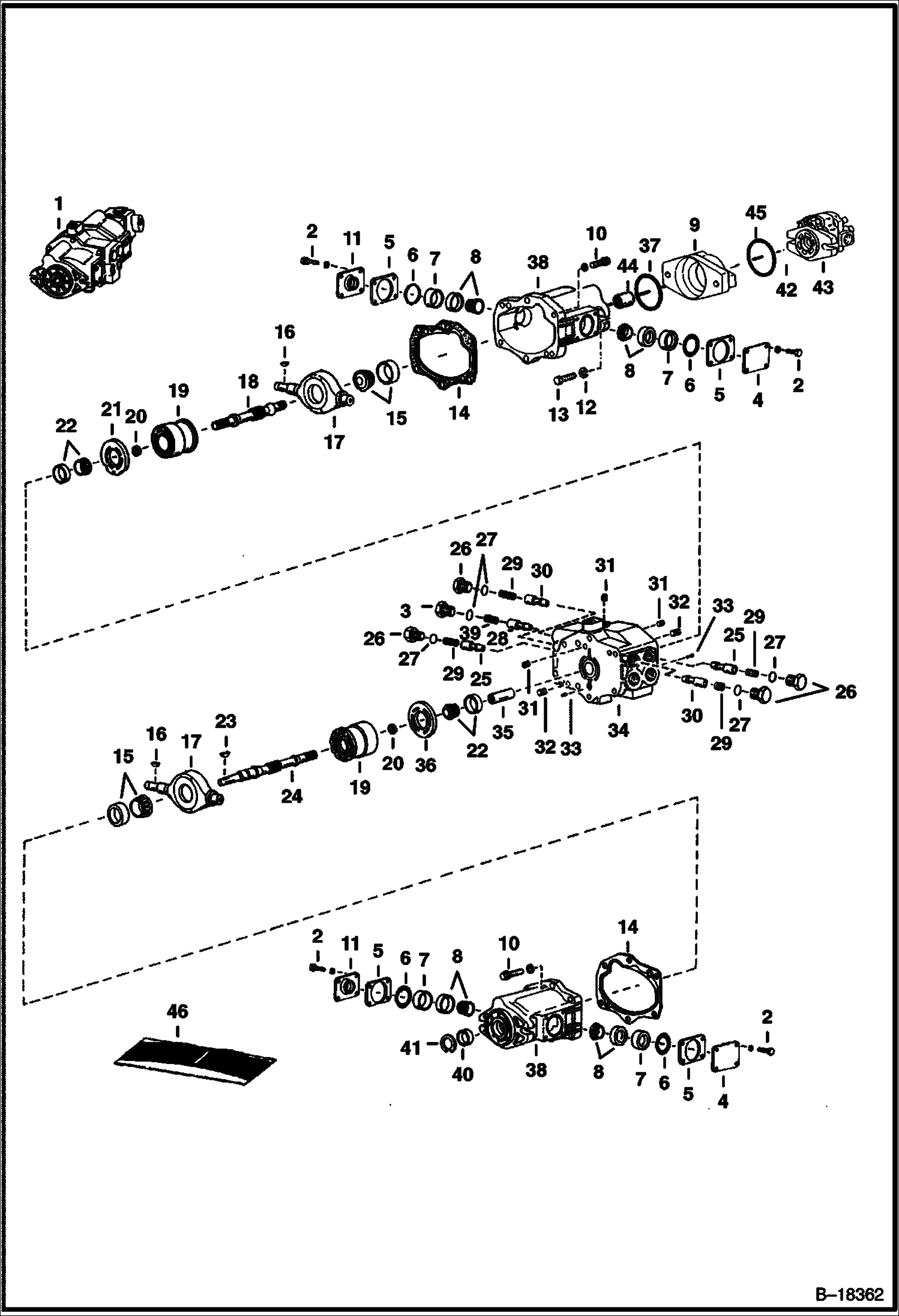 ГИДРОСТАТИЧЕСКИЙ НАСОС (СЕРИЙНЫЙ НОМЕР 31104 И ВЫШЕ)