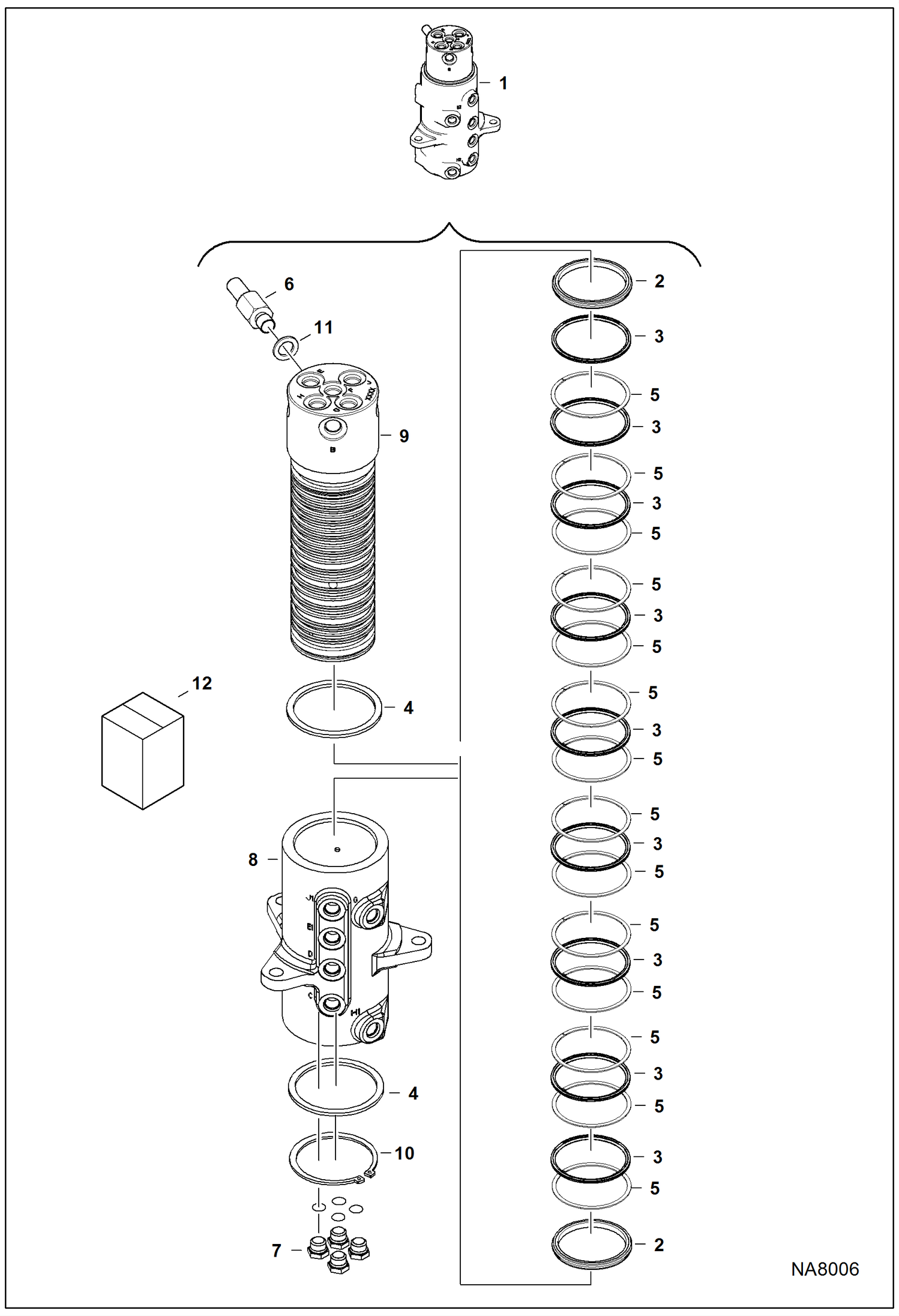 ПОВОРОТНОЕ СОЕДИНЕНИЕ (СЕРИЙНЫЙ НОМЕР A4BP11468 - A4BP11672)