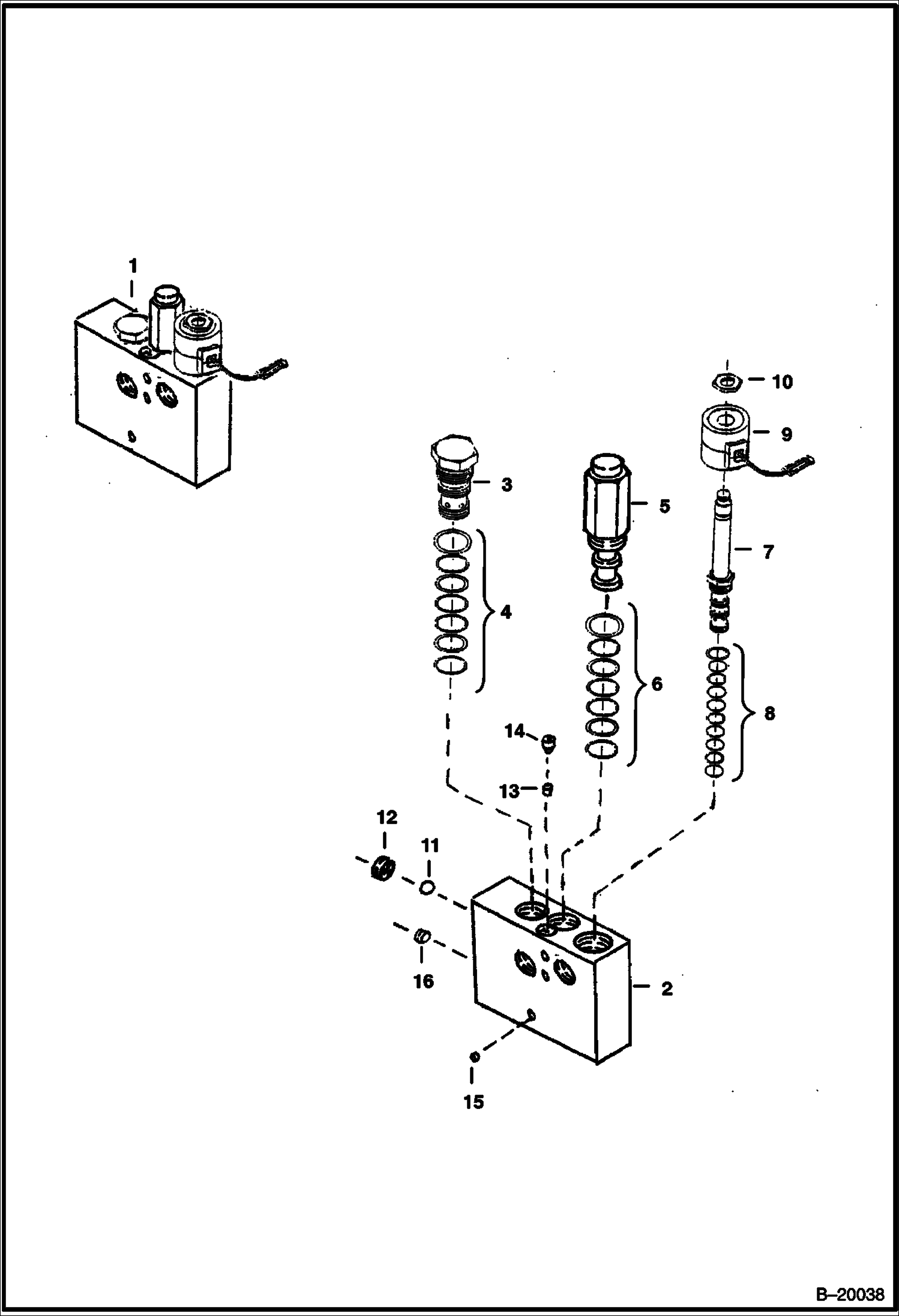 БЛОК УПРАВЛЕНИЯ РУЧНОГО ИНСТРУМЕНТА (КЛАПАН В СБОРЕ)