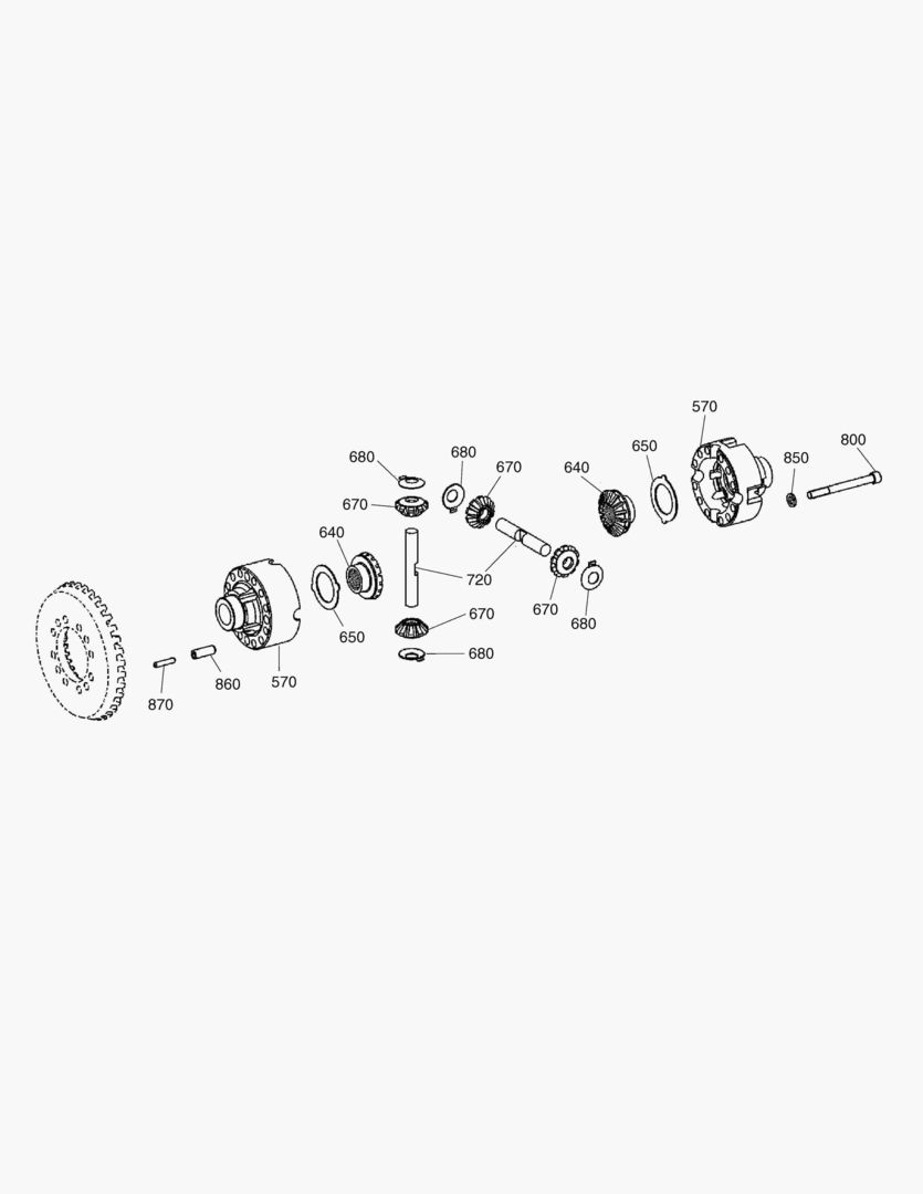 Спецтехника 4580 DIFFERENTIAL GEAR - FRONT AXLE [5001~5431] - главное фото