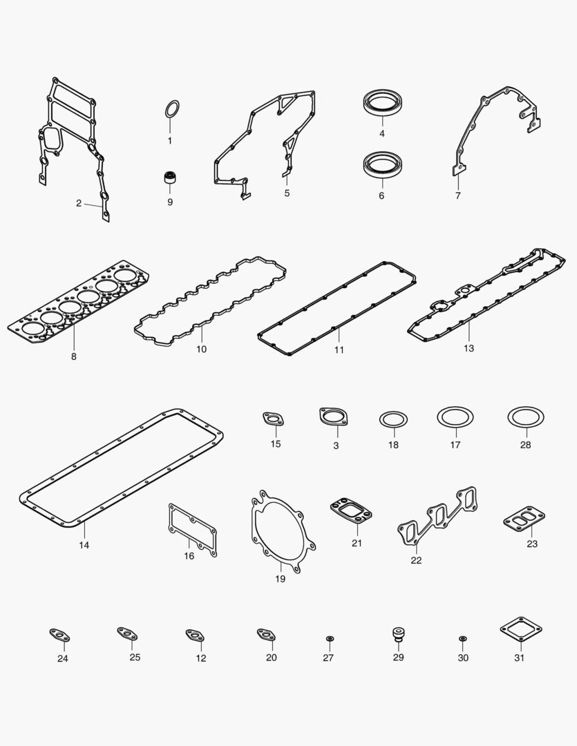 040 OVERHAUL GASKET KIT - ALL