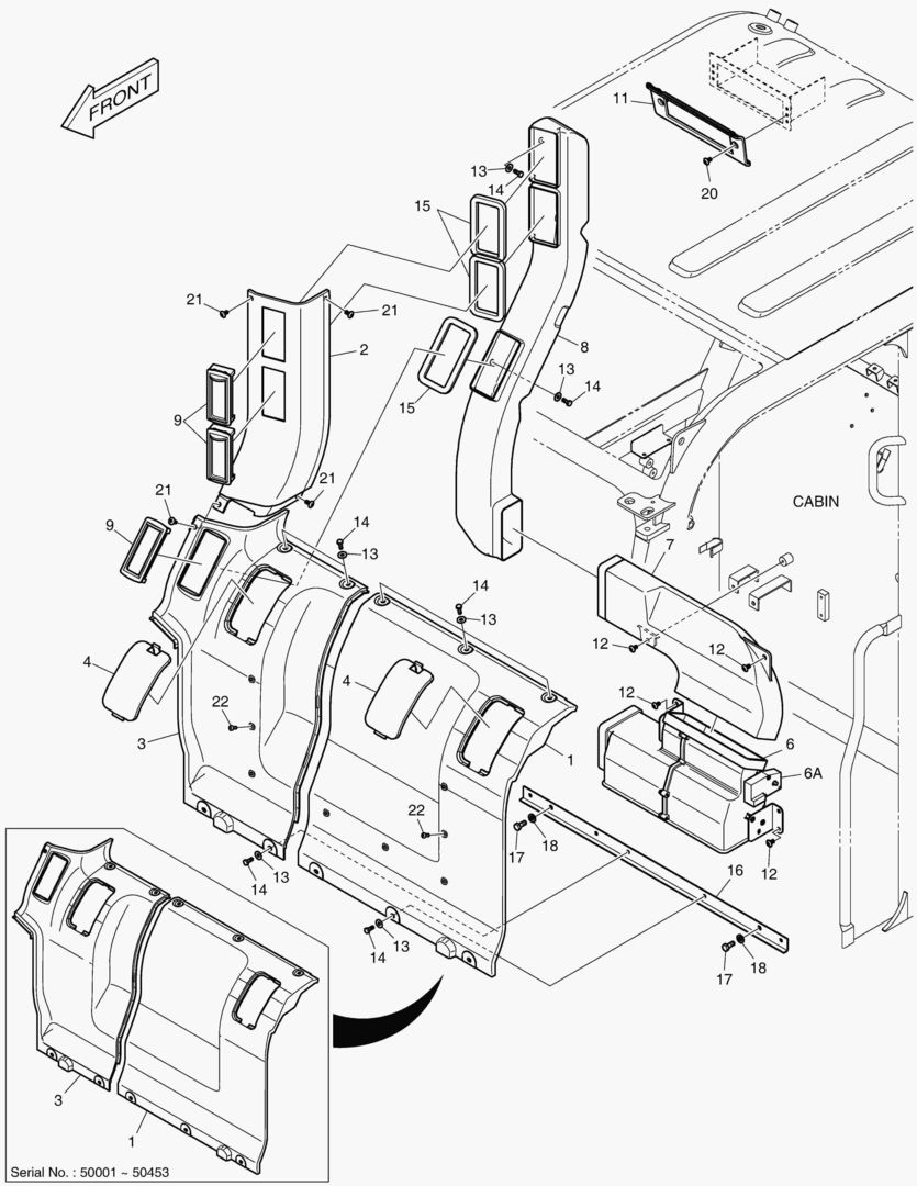 ЗАДНЯЯ КРЫШКА - ТРУБОПРОВОД