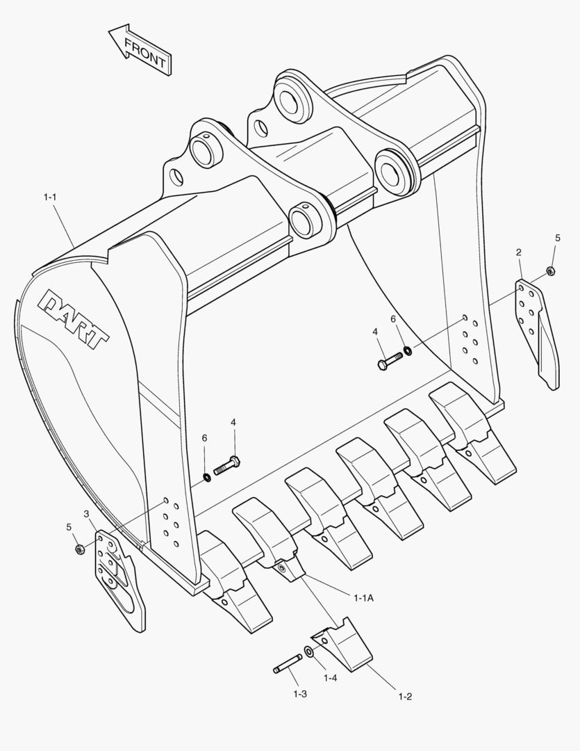 6260 BUCKET - 1.79mВі(57`) - SIDE PIN