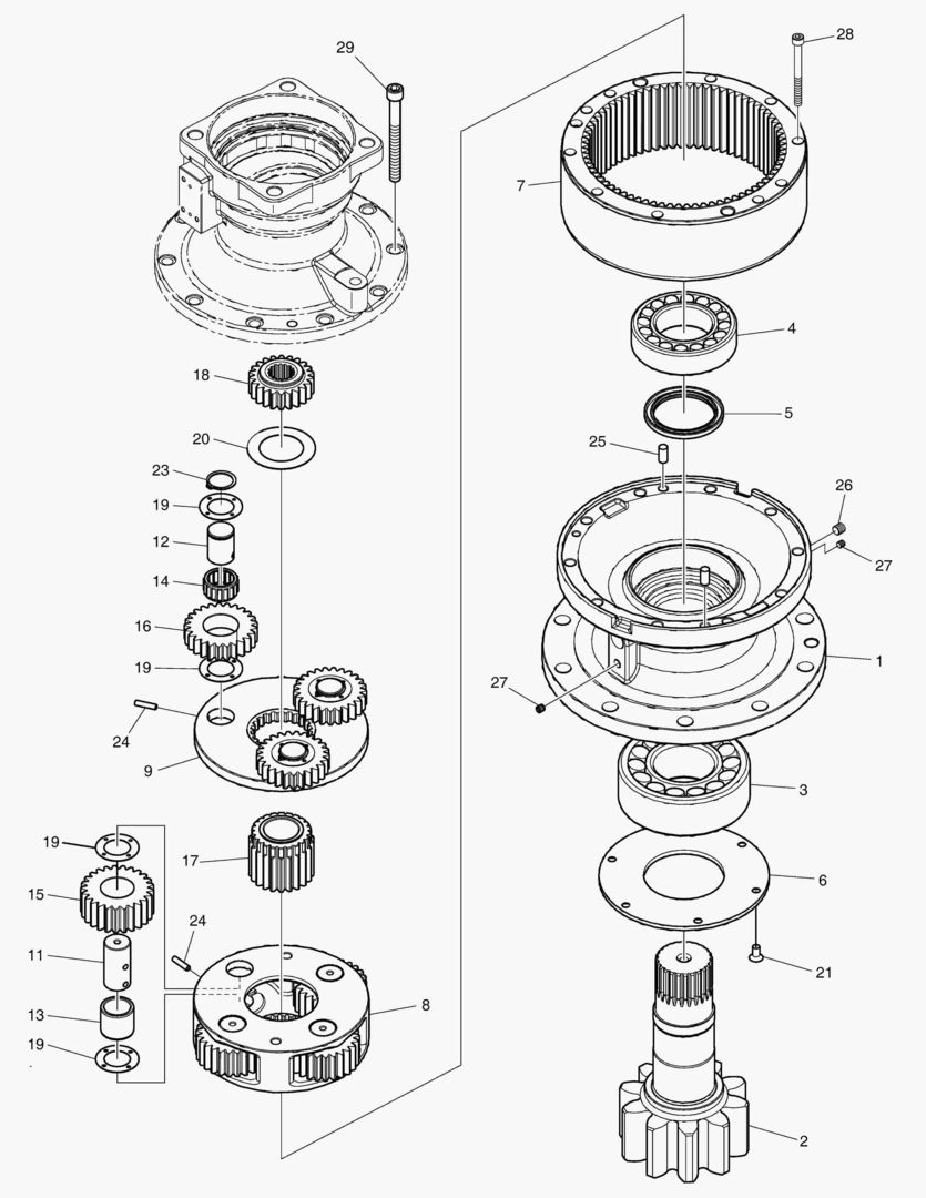 ПОВОРОТНАЯ ПОНИЖАЮЩАЯ ПЕРЕДАЧА