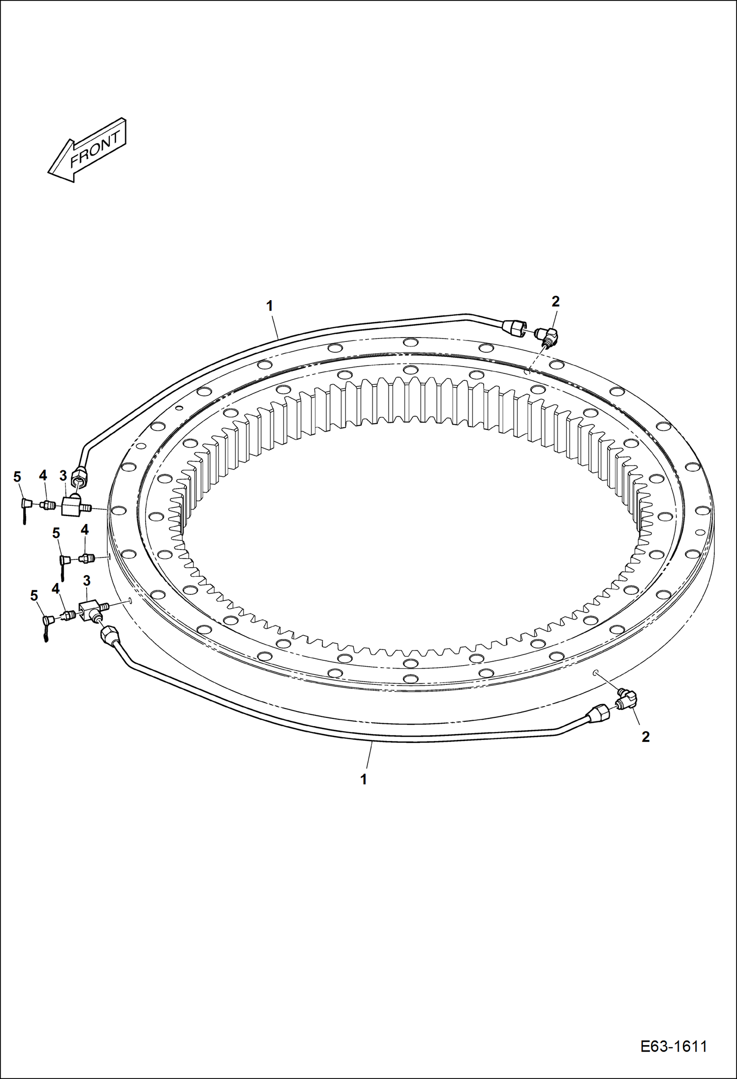 КОРПУС КУЗОВА (ТРУБОПРОВОД СМАЗОЧНОЙ СИСТЕМЫ)