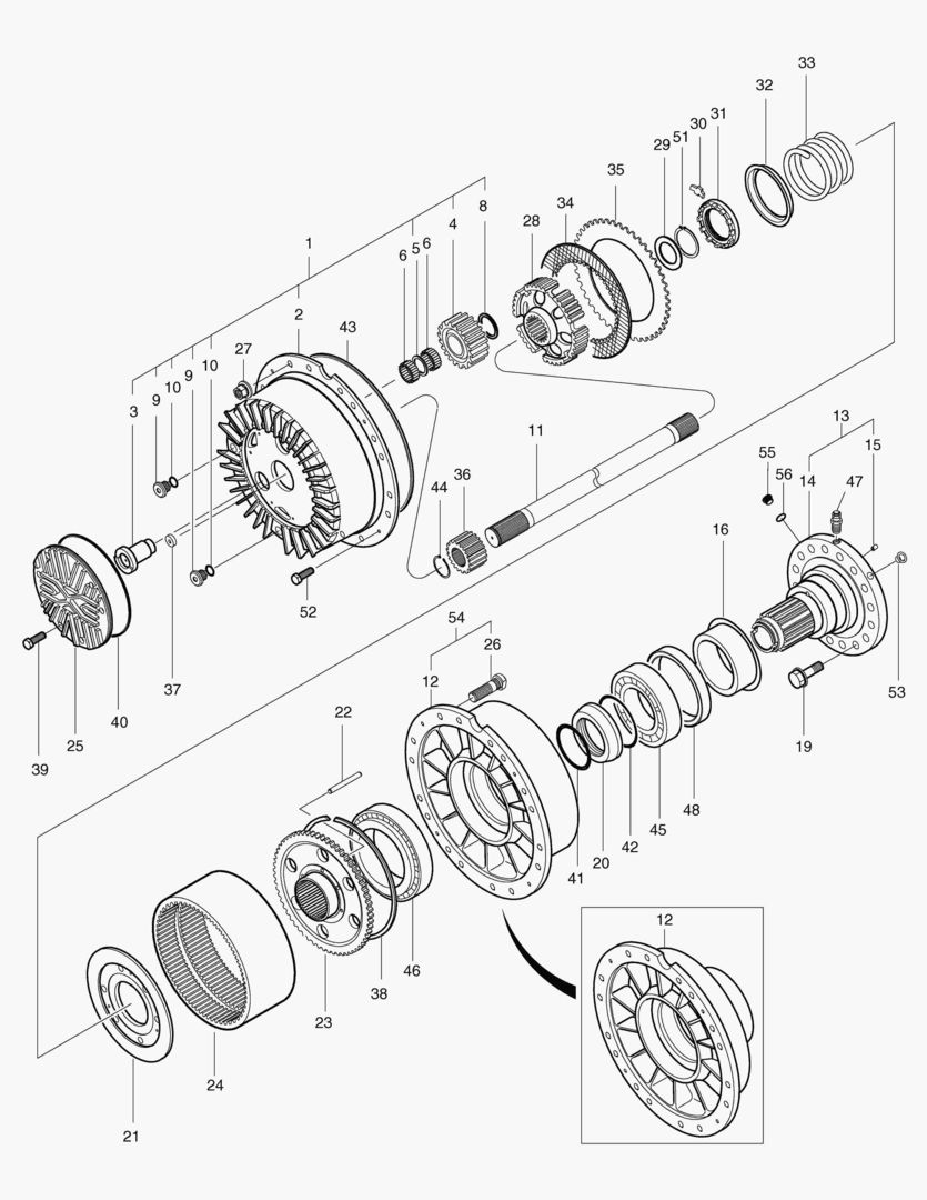 ПЕРЕДНЯЯ ПЛАНЕТАРНАЯ ПЕРЕДАЧА-САМАЯ МАКСИМАЛЬНАЯ ГУСЕНИЦА