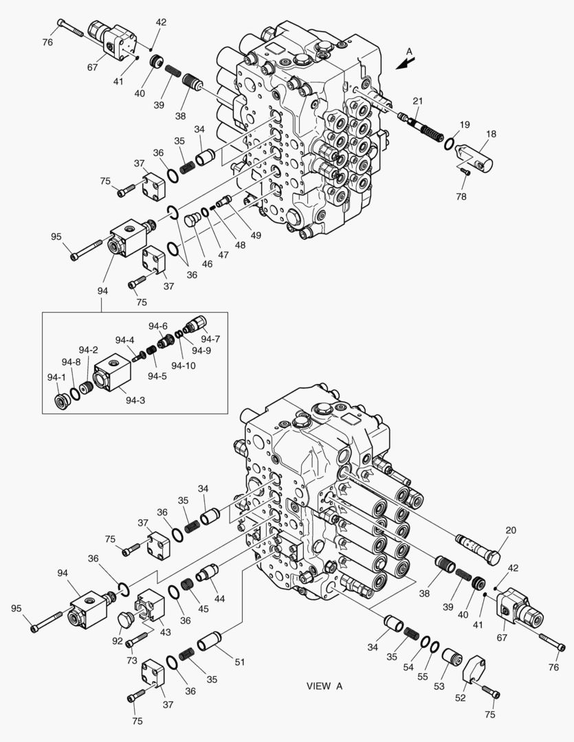 Схема РЕГУЛИРУЮЩИЙ КЛАПАН(3) - ЛЕСОПОГРУЗЧИК
