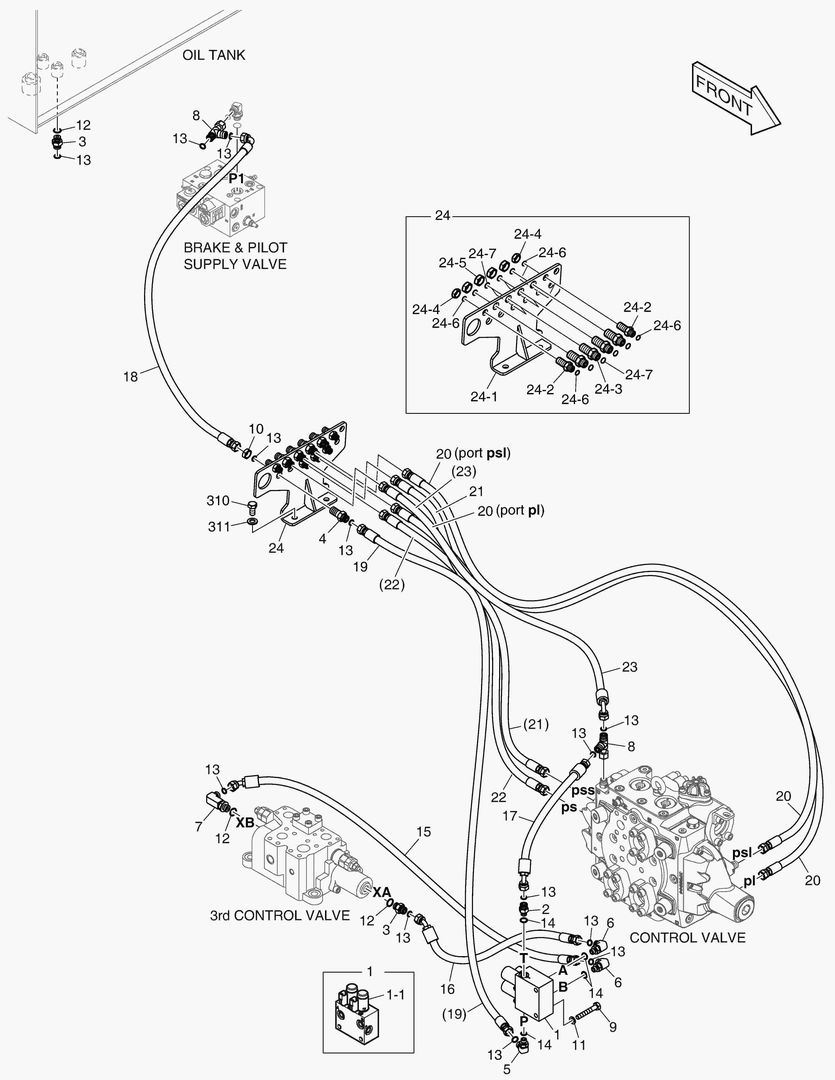 6100 PILOT PIPING - THUMB WHEEL