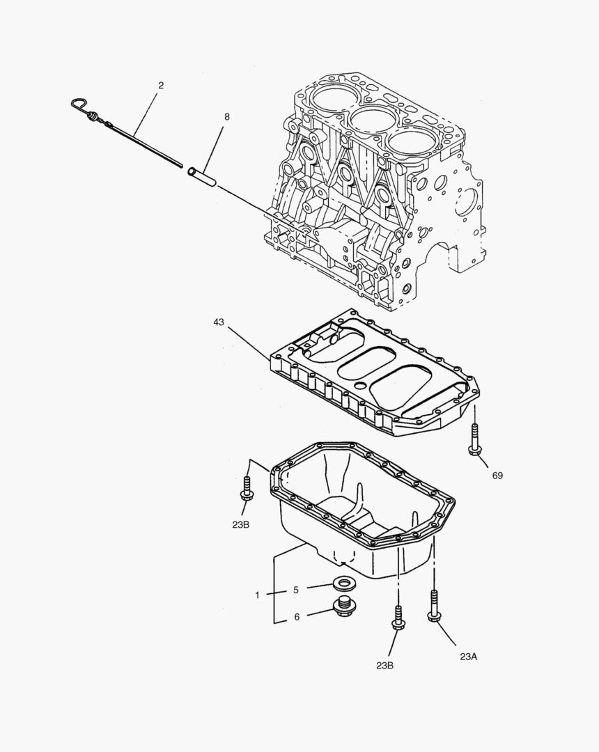 154 OIL PAN AND LEVER GAUGE [20576~]