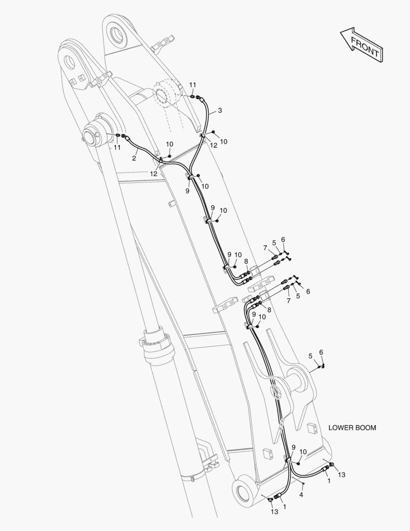 ТРУБОПРОВОД СМАЗОЧНОЙ СИСТЕМЫ - НИЖНЯЯ СТРЕЛЯ