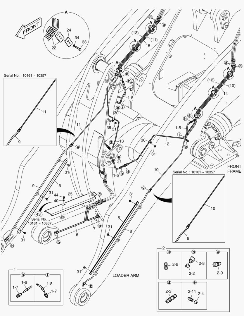 6080 LUBRICATION PIPING - LONG BOOM(1) [10161~]