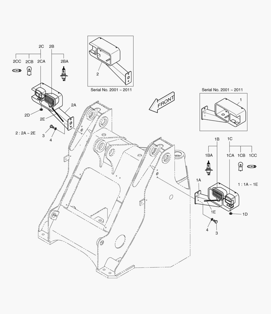 ПОДДЕРЖКА ПЕРЕДНЕЙ ЛАМПЫ