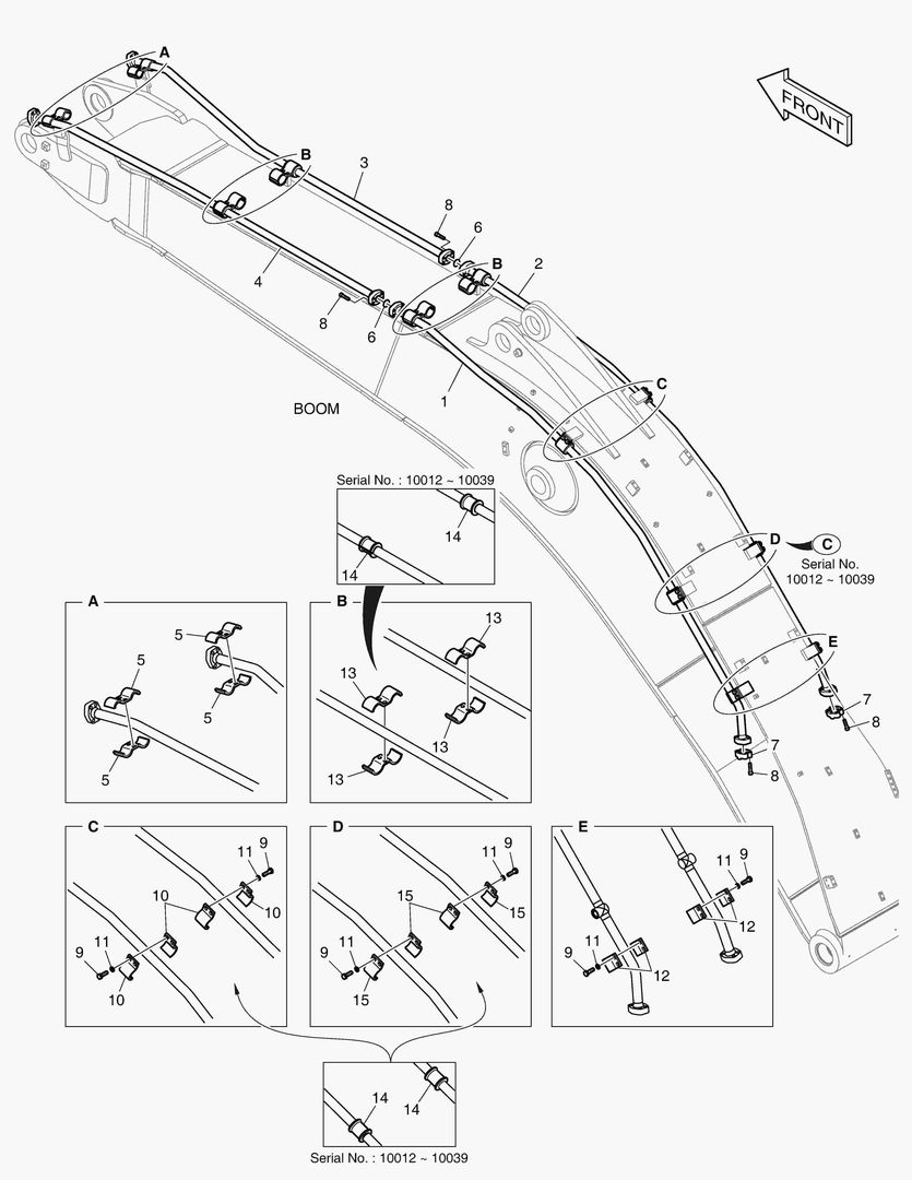 3150 BOOM PIPING - ONE & TWO WAY
