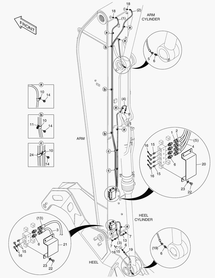 ТРУБОПРОВОД СМАЗОЧНОЙ СИСТЕМЫ - РУКОЯТЬ