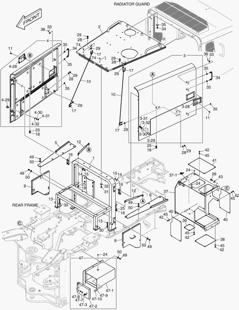 КРЫШКА ДВИГАТЕЛЯ