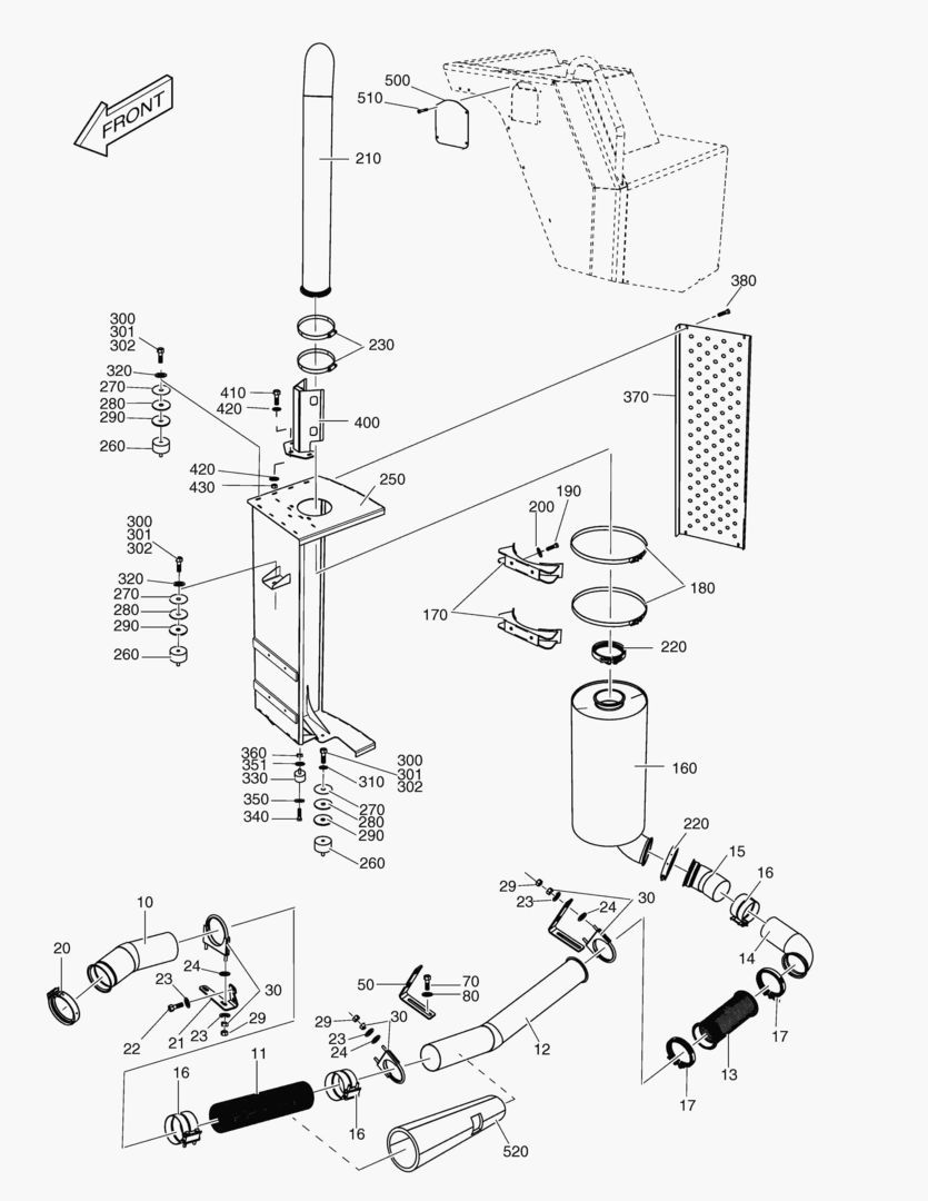 G050-10 EXHAUST SYSTEM