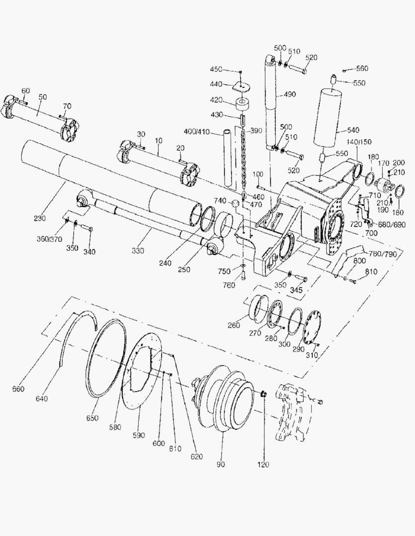 G250-4 FRONT AXLE SUSPENSION [810002~810052]