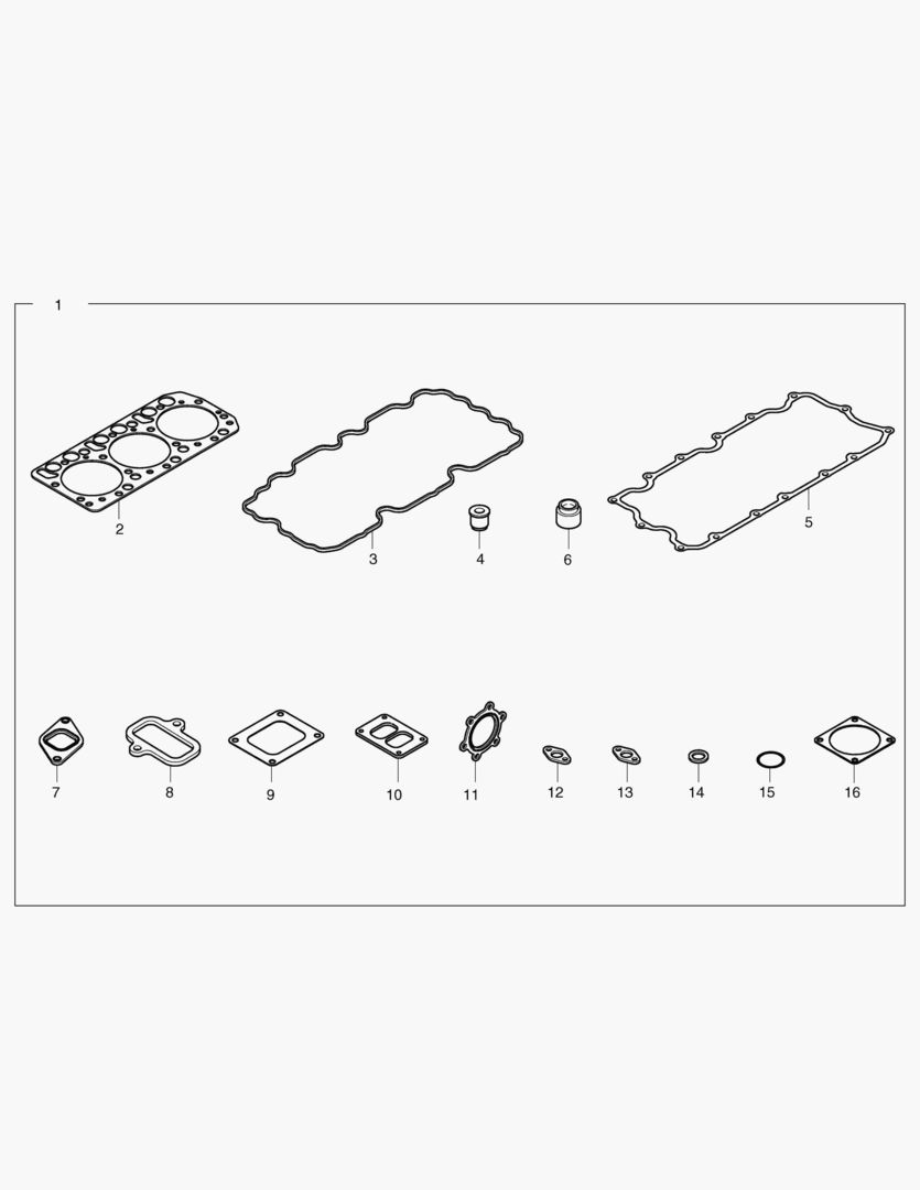 028 OVER HAUL GASKET KIT - TOP