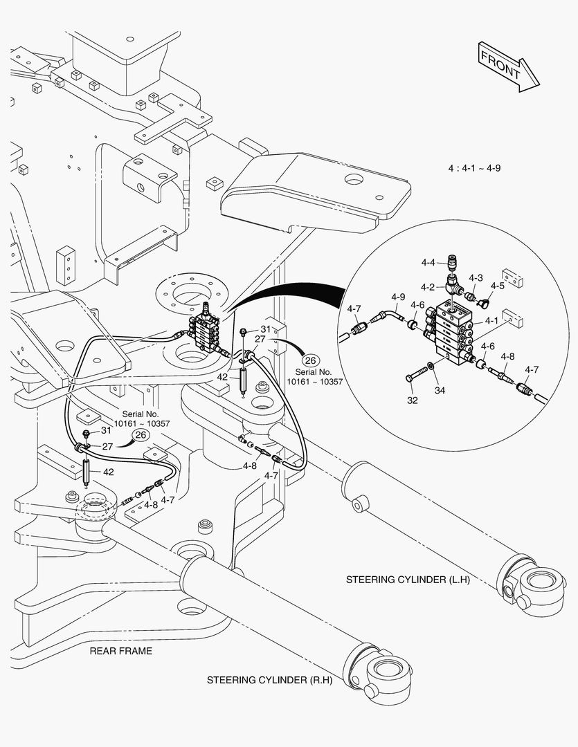 6050 LUBRICATION - FEEDER(REAR FRAME) [10161~]