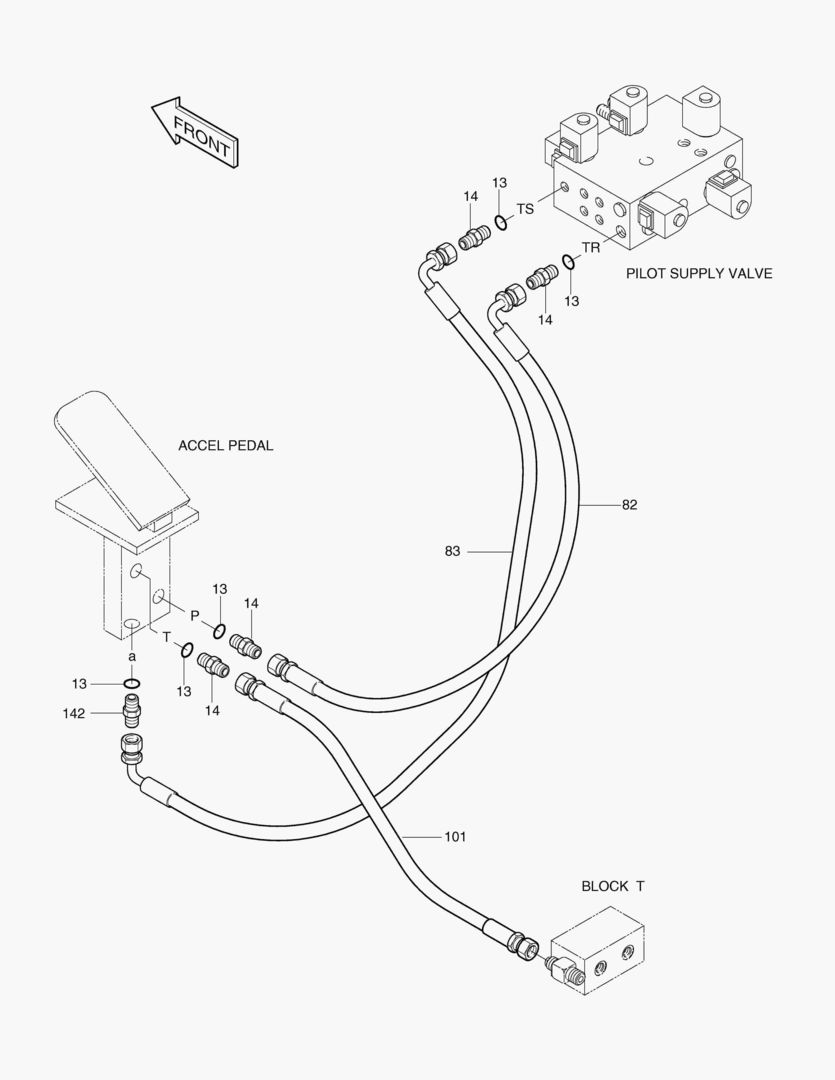 ТРУБОПРОВОД СЕРВОУПРАВЛЕНИЯ(12)