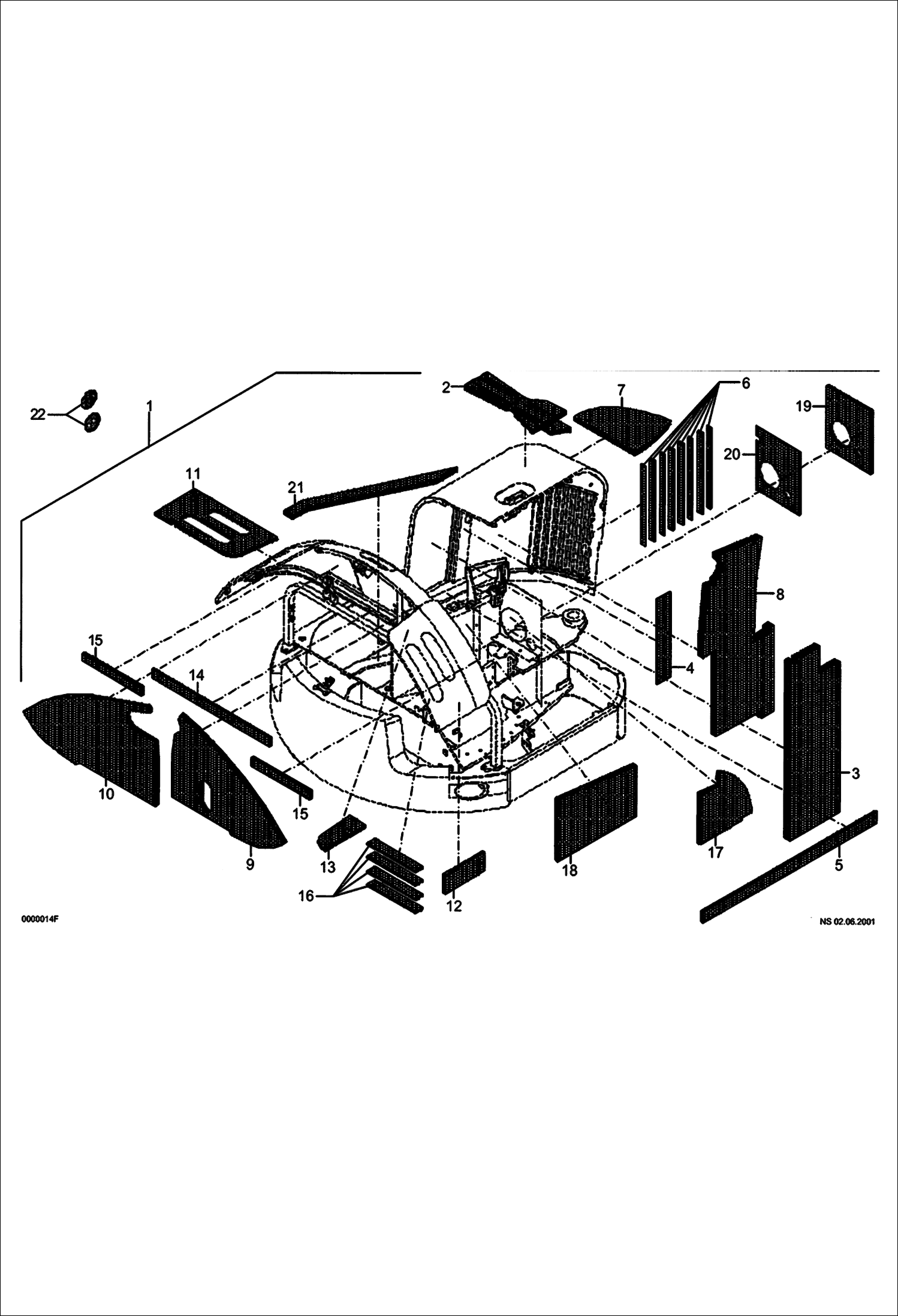 КОМПЛЕКТ УПЛОТНИТЕЛЬНЫХ ПРОКЛАДОК (СЕРИЙНЫЙ НОМЕР 522311359 И НИЖЕ)