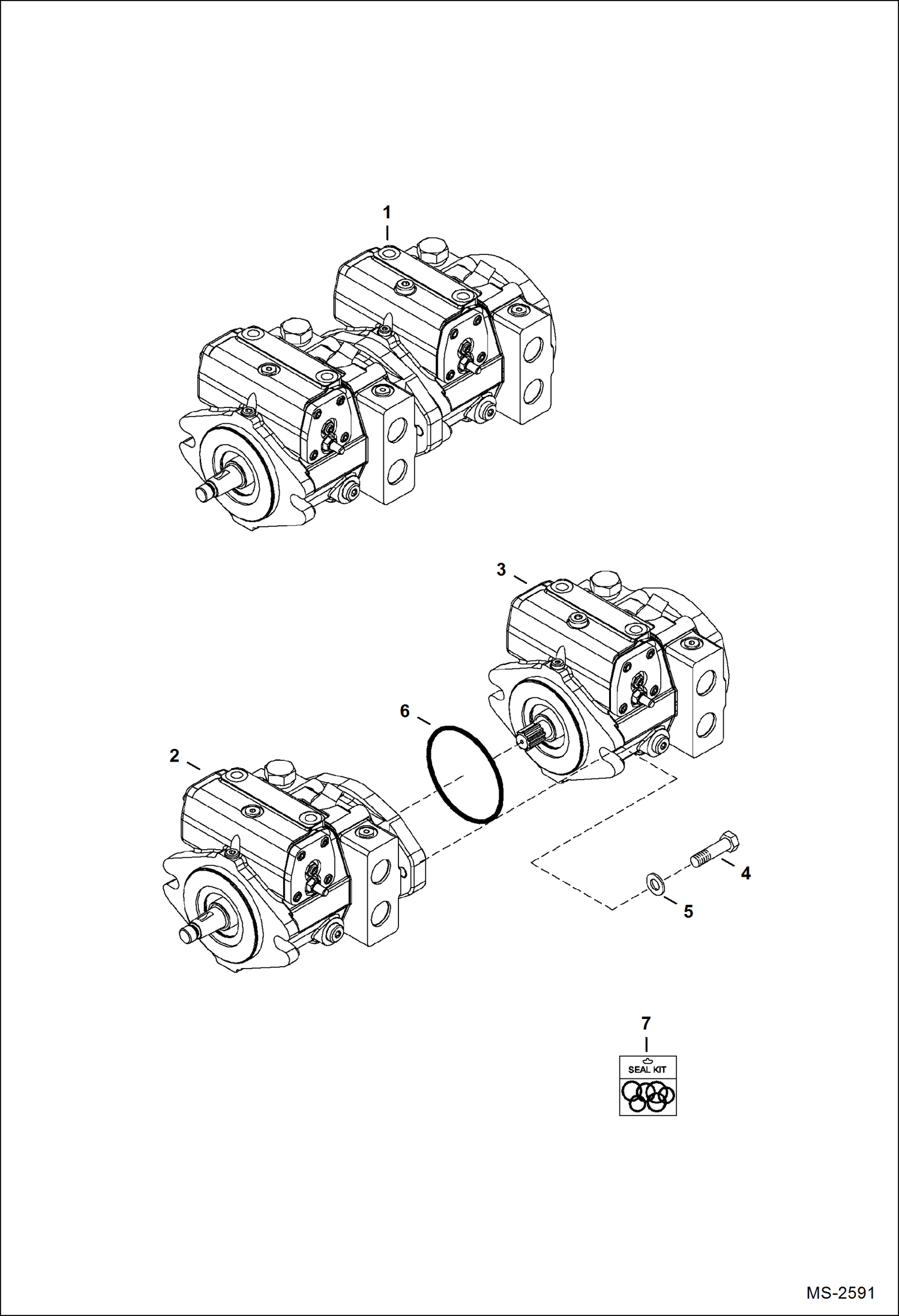 Спецтехника ГИДРОСТАТИЧЕСКИЙ НАСОС (СЕРИЙНЫЙ НОМЕР AACD11078 И НИЖЕ, AA8A11017 И НИЖЕ)