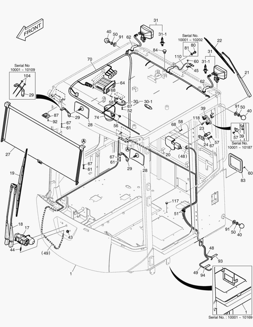 Схема КАБИНА(1) - КОРПУС