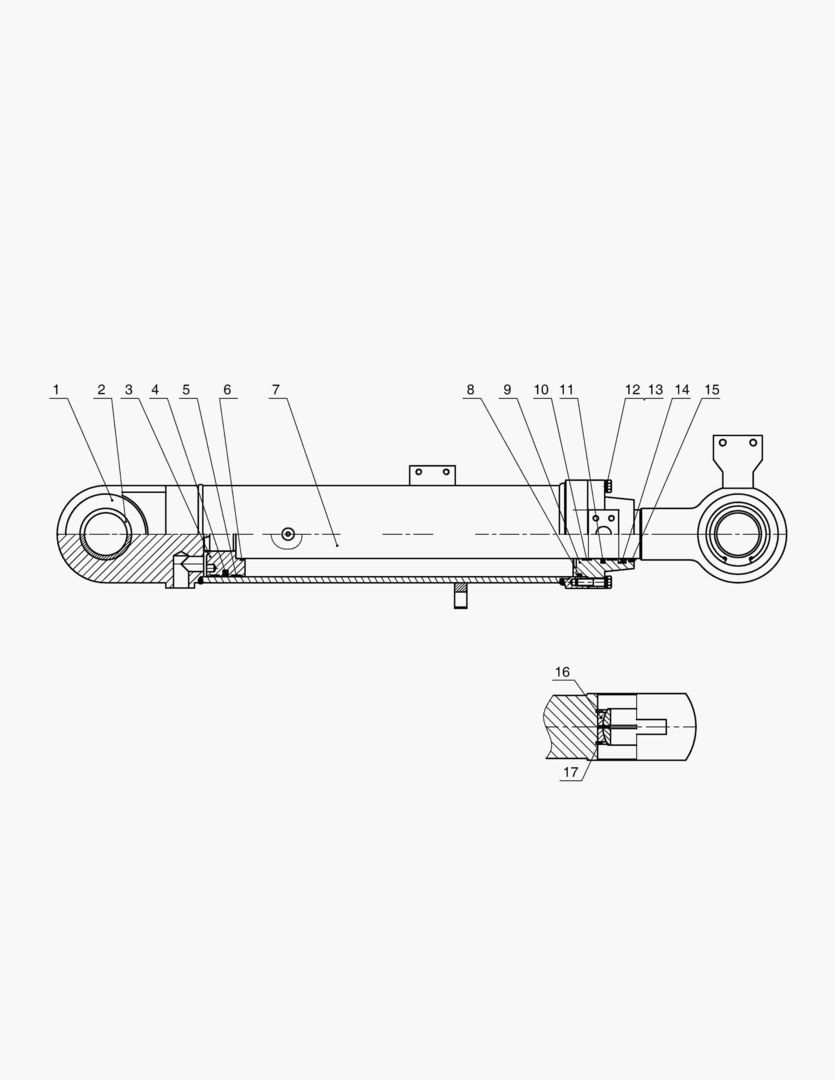 3346 CYLINDER;BUCKET(JY&LONG BOOM)