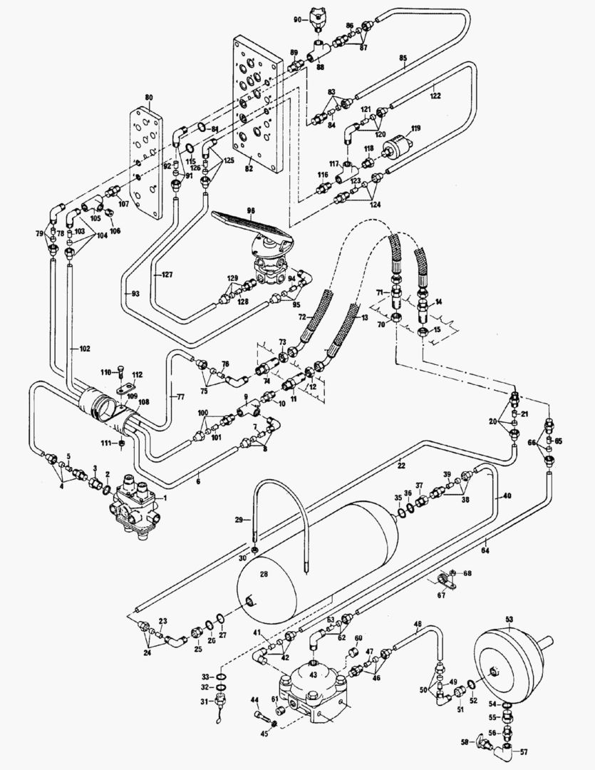 G043-3 BRAKE SYSTEM; REAR VEHICLE