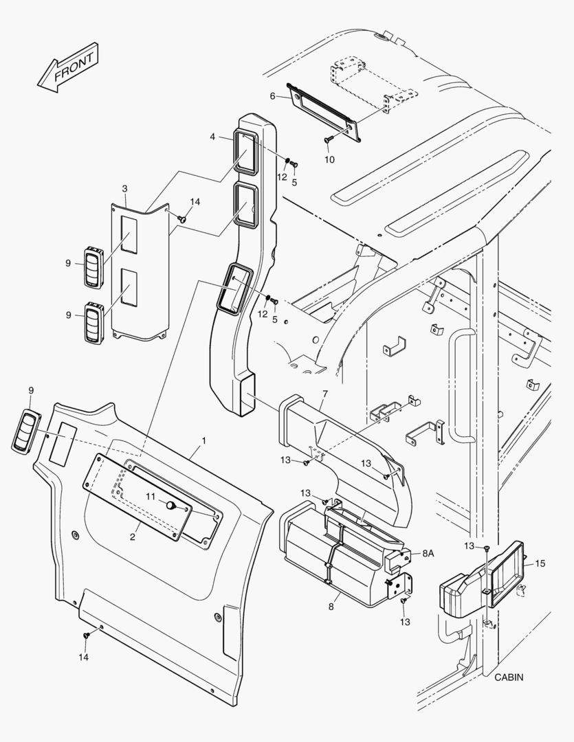 ЗАДНЯЯ КРЫШКА - ТРУБОПРОВОД
