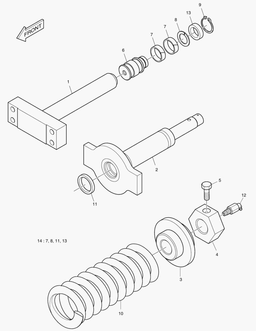ПРУЖИНЫ ГУСЕНИЦЫ