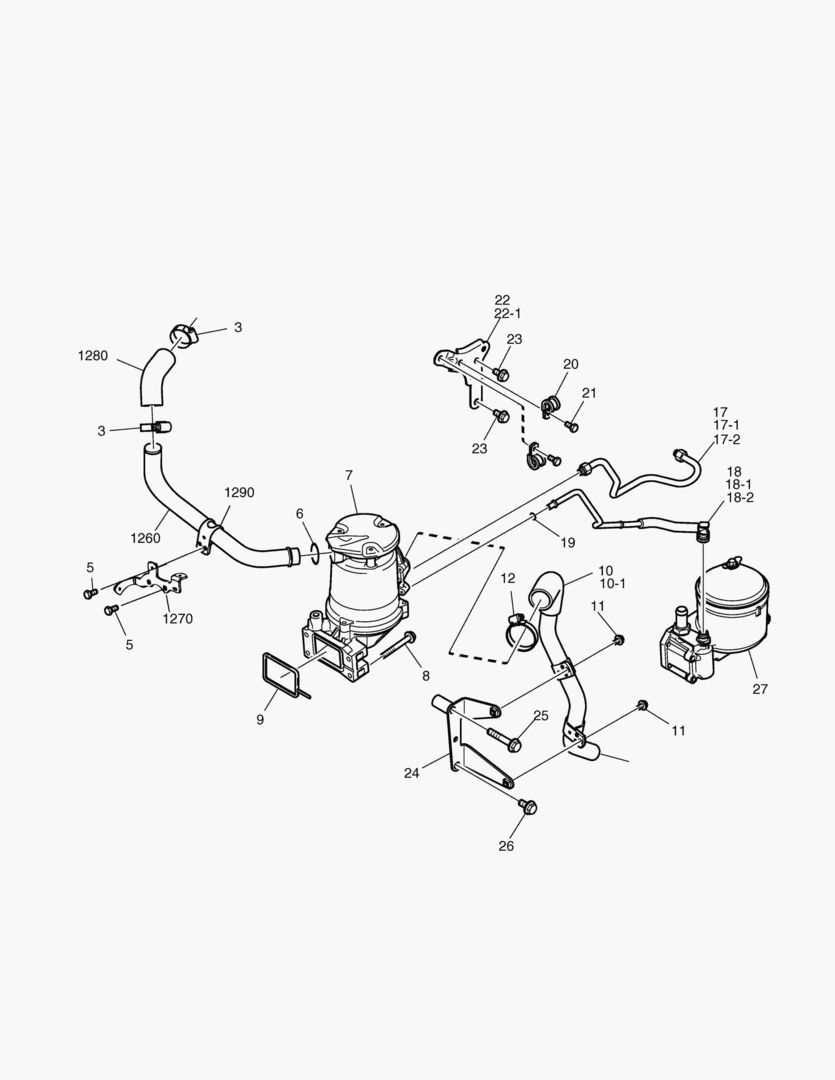 G010-100 CRANKCASE VENTILATION, OPEN