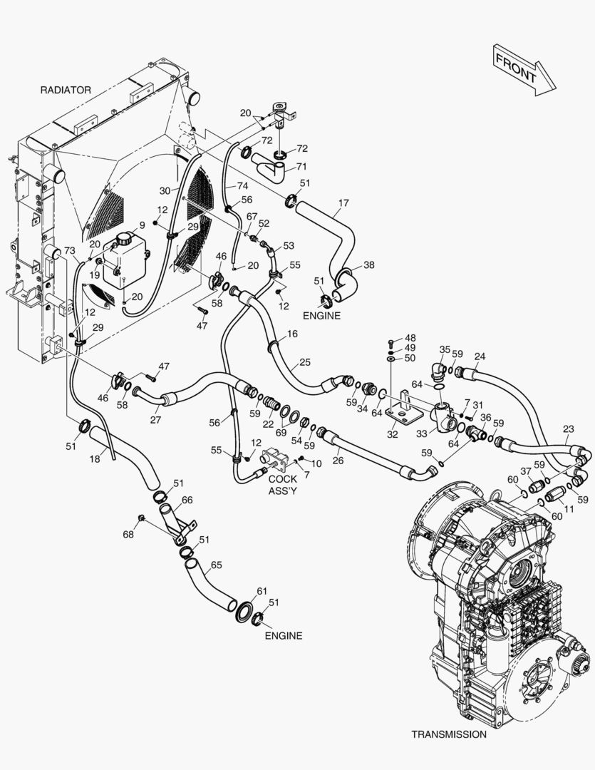 ТУБОПРОВОД МАСЛЯНОГО РАДИАТОРА (1)