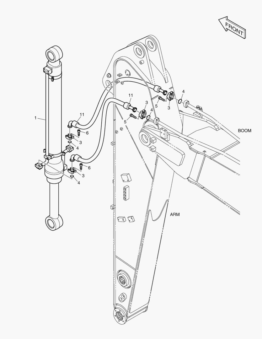 ГИДРОСИСТЕМА РУКОЯТИ - РУКОЯТЬ 2.4 м