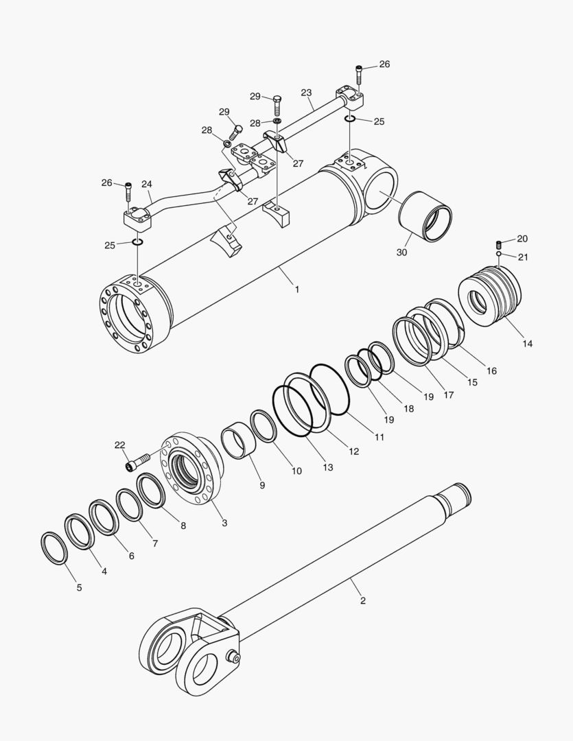 3691 LIFT CYLINDER-R.H