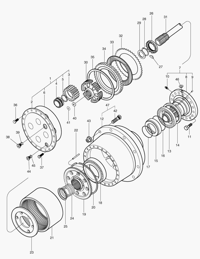 ЗАДНЯЯ ПЛАНЕТАРНАЯ ПЕРЕДАЧА