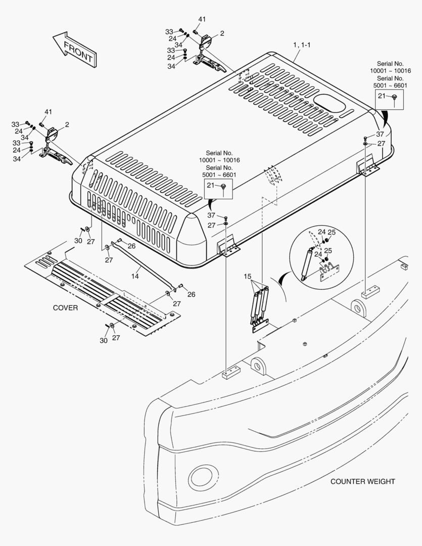 КРЫШКА ДВИГАТЕЛЯ